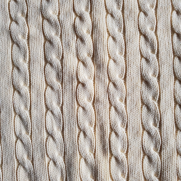 Tommy Hilfiger Cable Crew Neck Sweater, Yellow, S - Picture 6 of 6